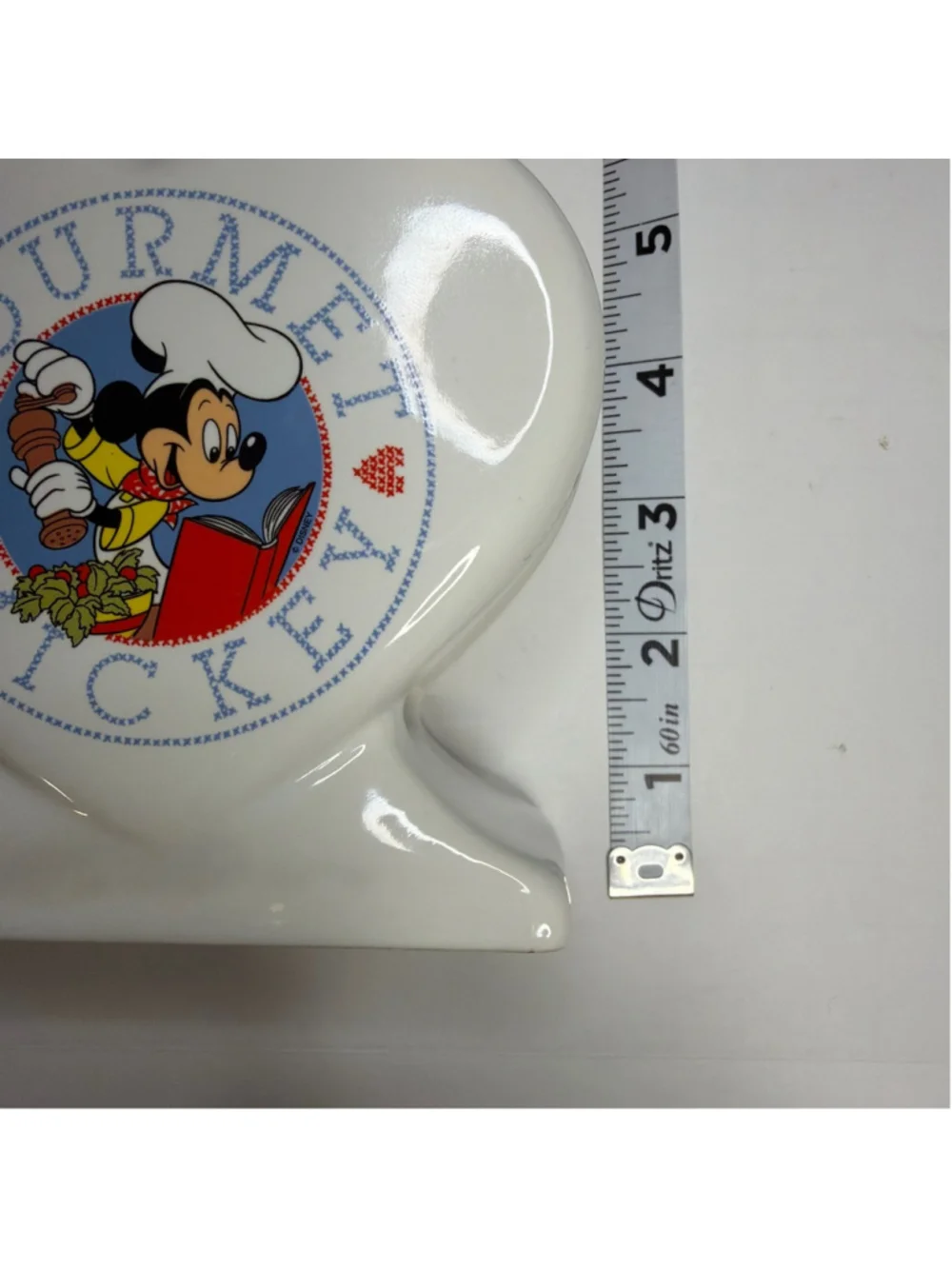 Vintage Disney Treasure Craft Gourmet Mickey Napkin Holder Chef Kitchen Decor